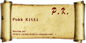 Pokk Kitti névjegykártya